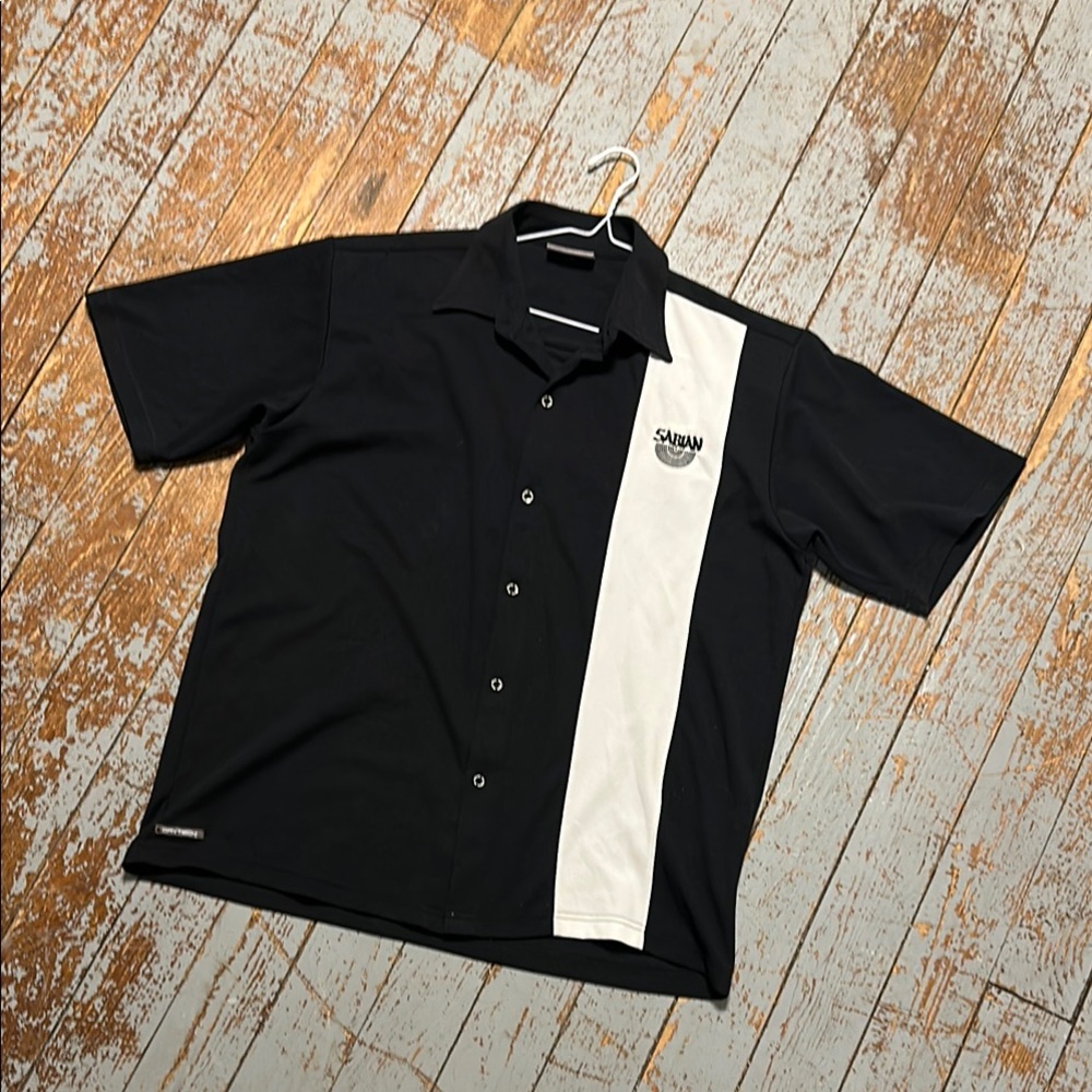 Sabian drums bowling shirt